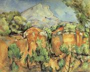 Paul Cezanne La Montagne Sainte-Victoire,vue de Bibemus oil painting reproduction